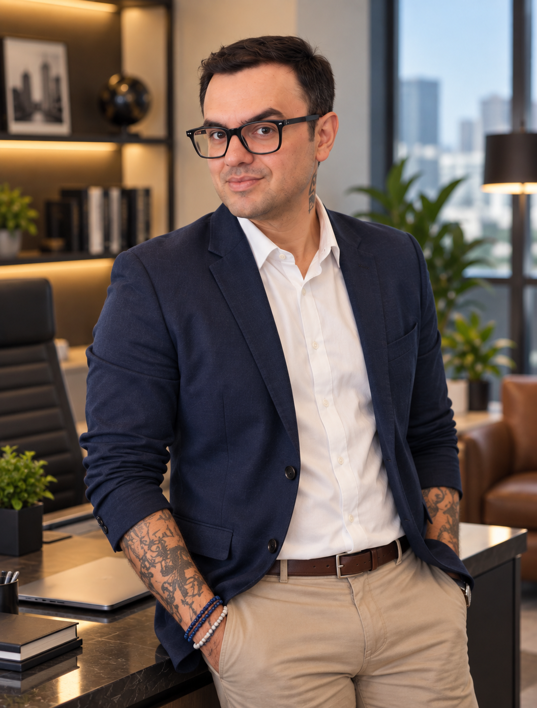 Jacson Marçal no ambiente de trabalho